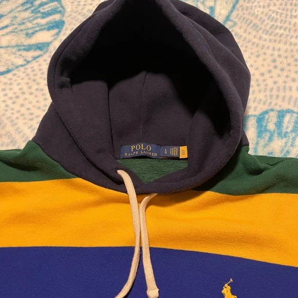 Polo by Ralph Lauren Men's Colorful Striped Hoodie - Picture 3 of 7